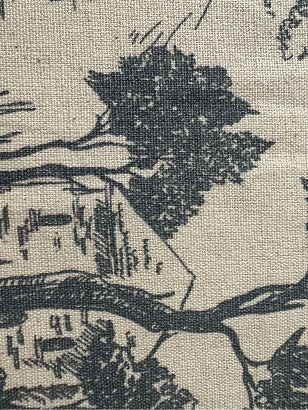 New Toile De Jouy Shower Curtain English Cottage Style Cotton Linen - Picture 7 of 7